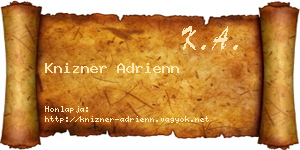 Knizner Adrienn névjegykártya